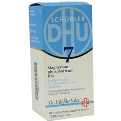 Packung Schüßler Salze Nr. 7 Magnesium phosphoricum in Blau und Weiß.