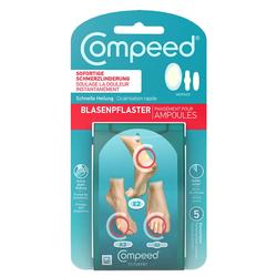 Verpackung für Blasenpflaster von Compeed mit verschiedenen Größen.