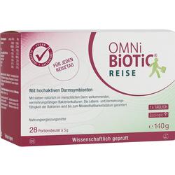 Eine Packung mit Nahrungsergänzungsmittel für den Darm mit 28 Portionsbeuteln.